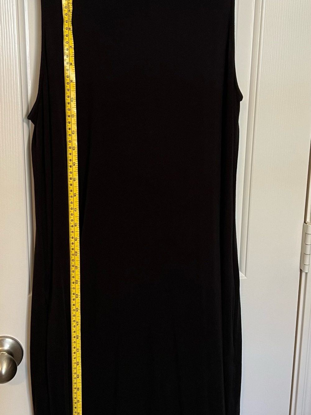 Time and Tru Black Sleeveless Midi Tank Dress